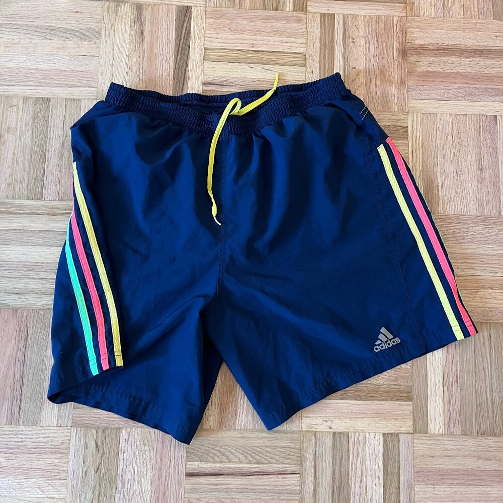Adidas three stripe running shorts